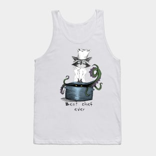 raccoon chef Tank Top